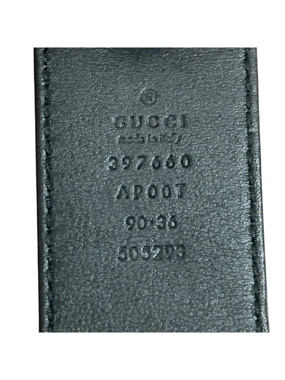 Gucci GG Marmont Leather Belt Black Gold